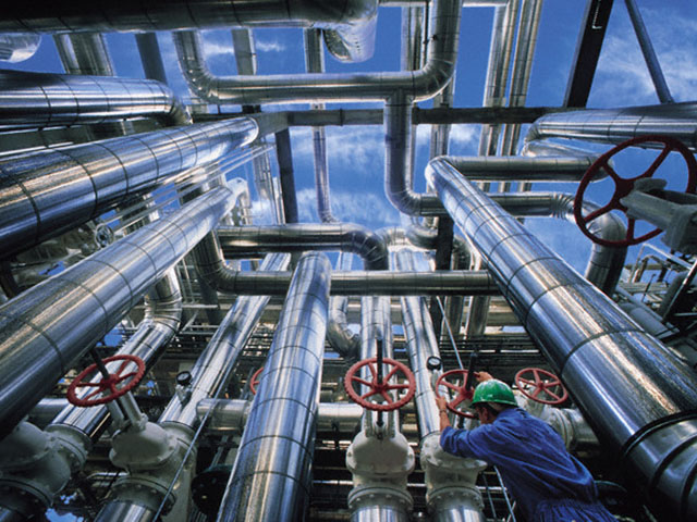 Industrial Pipe System --- Image by ?Lester Lefkowitz/CORBIS